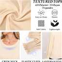 Blouses for Women Casual Puff Long Sleeve Shirts Fall Crew Neck Knit Textured Tunic Tops with Smocked Cuffs (Small)