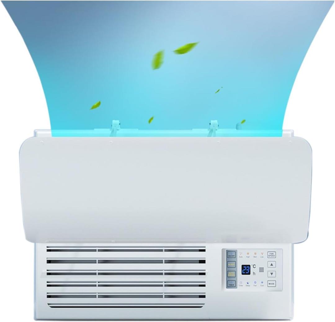 Window Air Conditioners Windshield Universal,Adjustable Angle Air Conditioner Air Deflector,Prevent Direct Blowing of Heat and Cold Air for Vents, Sidewall and Window ac Unit