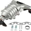 PHILTOP Stainless Steel Catalytic Converter Fit for 01-05 Civic 1.7L DX/GX/HX/LX/LX Special Edition/Value Package (execept EX models) Replace 674608,16373(EPA Compliant)