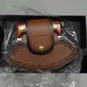 ROCOCO Pizza Cutter Ulu Knife  Full Tang Mezzaluna Rocker Chopper with Sheath for Kitchen, Camping, BBQ, Gifts for Men Women