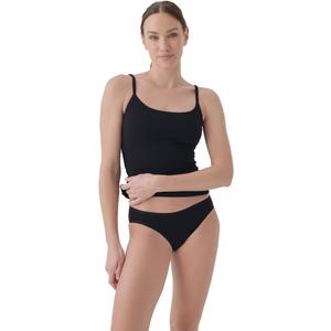 Pact Women's Cotton Camisole Tank Top with Built-in Shelf Bra (Medium, Black)