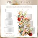 Canlierr 1 Set Wedding Cake Flowers Toppers Fall in Love Wildflowers Floral Cake Topper Decorations for Spring Summer Wedding Decorations Birthday Bridal Baby Shower Party, 6/8/10 inches