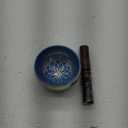 Tibetan Singing Bowl Set Brass - Master Healing Grade - Authentic Handcrafted Sound Bowl by Himalayan Bazaar (Blue)