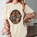 Halloween Shirt Salem Witch Shirt: Women Girls Trip Salem Tshirt Funny Halloween Tees (Medium, Apricot)