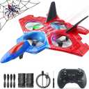 Remote Control Airplane for Kids - Spider Stunt Drone, 2.4GHZ RC Drone Toys One Key Takeoff/Return, 360 Flip Fighter Jet Toy, Indoor Flying Toy, Outdoor RC Plane for Kids & Adults