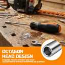 Octagon Adjustment Driver Tool:5910-890-2314 Compatible with Stihl chainsaws, trimmers, blowers, and other equipment