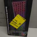 Wireless Keyboard and Mouse Combo, RGB Backlit, Rechargeable & Light Up Letters, Full-Size, Soft Typing, Sleep Mode, 2.4GHz Quiet Keyboard Set for Mac, Windows, Laptop, PC, Trueque KM42Pro (Black)