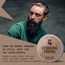 Striking Viking Beard Balm 2oz & Beard Butter 4oz Sandalwood Scent - Keep you Beard Hydrated and Refreshing