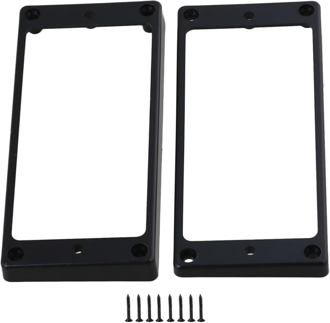 Black Plastic 7-String Guitar Pickup Mounting Ring Set Guitar Pickups Frame Set