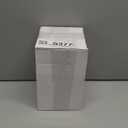 Rozer 200 Pcs Mini Appetizer Plates and Tear Drop Spoons for Weddings Party 2.5 x 2.5 Inches 4 x 2 Inches Plastic Mini Dessert Plates Disposable Appetizer Spoons (Transparent)