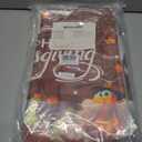 MEHOFOND 4pcs Happy Thanksgiving Turkey Shower Curtain Set,Rustic Wood Pumpkin Fall Autumn Harvest Shower Curtain Sets,Fall Bathroom Bathtub Decor with Non-Slip Rugs Toilet Lid Cover and Bath Mat (Orange1)