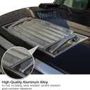 PIUGILH ABS Front Hood Deck Vent Panel Grille Hood Trim Cover Kit for Hummer H2 2003-2009 Accessories, Hood Top Handle Trim Cover Kit (Bright)