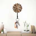 Dwellington Flower Towel Hooks Decorative Hooks Hanger for Hanging Clothes, Keys, Towels - Decorative Wall Mount Hook Command Single Rack for Entryway, Bathroom, Kitchen