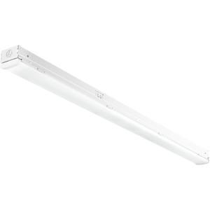 Lithonia Lighting 1 Light LED Strip Light, 4 Foot Linear LED Ceiling Lighting Fixture, Adjustable Lumens, Selectable White Light Color, Dimmable, MVOLT (MNSS L48 ALO3 MVOLT SWW3 G1)