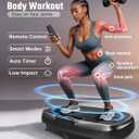 Renoj Vibration Plate Exercise Machine, 450Lbs Capacity Full Body Workout Platform, LED Display, Bluetooth Audio, Resistance Bands for Home Gym Office Fitness, Lymphatic Drainage and Weight Loss