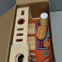 Lehoo Castle Wooden Play Food Sets, Play Hamburger Counter Shop, Toy Food for Toddlers, Play Food Sets for Kids Kitchen, Fake Food Pretend Play for Toddlers 3-5
