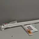 Reinforced 42 Extra Tall Retractable Dog Gate for Doorways 60 Wide Mesh Baby Gate, Tall Baby Gates for Stairs with Rods to Prevent Crawling Through Retractable Pet Gate Indoor Outdoor, White