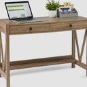 V-Frame Driftwood finished Desk 30"H x 44.1"W x 17.7"D
