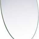 GURUN Large Oval Tabletop Vanity Mirror 7x12 Antique Brass Luxuries Makeup Mirror with Stand for Jeweller's M2017