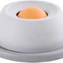 Slow Feeder Dog Lick Bowl for Liquid Treats, Rolling Ball Treat Dispenser, Anti-Slip Enrichment Feeder for Bone Broth, Yogurt & Wet Food, for Small & Medium Dogs & Cats (Grey)
