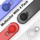 Waterproof Airtag Keychain Case, Apple Airtag Holder Accessories, Full Body Silicone Protection, Works with Keychain, Bags, Dog Collar, Luggage and More, 4-Pack