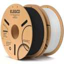 ELEGOO PLA Filament 1.75mm Black & White 2KG, 3D Printer Filament Dimensional Accuracy +/- 0.02mm, 2 Pack 1kg Cardboard Spool(2.2lbs) 3D Printing Filament Fits for Most FDM 3D Printers
