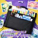 JJRING 24x36 Art Portfolio Tote Bag - Large Carrying Storage Case with Handle & Adjustable Shoulder Strap, Portfolio Folder for Artwork, Posters, Canvas, Drawing Boards