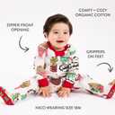 HonestBaby Family Matching Holiday Pajamas 100% Organic Cotton for Men, Women, Kids, Toddlers, Baby Boys, Girls, Unisex, Pets (24 Months, Snow Shakes)