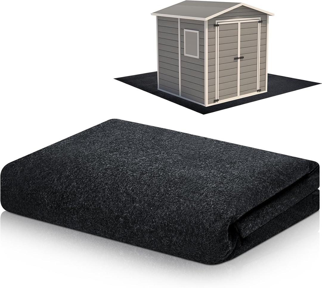 Waterproof Washable Garden Flooring Pad with Non Slip Backing, Soft Furniture Patio Covering Carport dust Oil Mat-Tool Shed, Gray