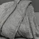 Hahafelt Couple Double Blanket Wearable Blanket Winter Robe 2 Person Poncho Plush Throws Blanket for Women Men(Light Gray)