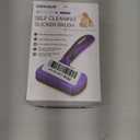 Swihauk Self Cleaning Slicker Brush for Dogs & Cats, Skin Friendly Pet Grooming for Shedding, Deshedding, and Hair Removal - Puppy Brush for Long Haired Pets, Pet Supplies, Purple