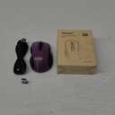 TECKNET Rechargeable Wireless Mouse,USB-A Silent Mouse, Quiet Click, 6 Adjustable 4800 DPI, Cordless Computer Mouse, Ergonomic Mouse for Laptop, 6 Buttons 2.4G Mouse for Chromebook, Ergo Grip - Purple