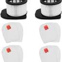 IZ862H Filter for Shark IZ862H Stratos Vacuum, Fit for Shark IZ562H UZ565H Pro IZ540H IZ840 IZ800 Vacuum Part XPSMFIZ700and XFFKIZ700, 2 Pack Filter 4 Pack Foam & Felt Filter Kit