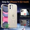 Magnetic for iPhone 11 Phone Case-Compatible with MagSafe-Slim Translucent Matte-Military Grade Drop Protection Phone Case for iPhone 11 6.1",Beige