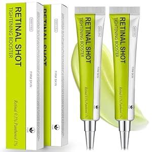 Retinal Shot Tightening Booster, Pore Minimizer, Wrinkles & Fine Lines, Firmer Skin with Retinal 0.1% & Panthenol 1%, Retinol serum for face, Accelerates Skin Renewal, NonIrritating, 15ml (2 Pack) A