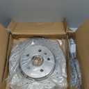 Anpulsero Rear Disc Brake Kit| Compatible with Chevy Malibu, Impala, Buick LaCrosse, Allure, Regal, Cadillac XTS| Drilled Slotted Brake Rotors and Ceramic Brake Pads Replacement 315mm(12.4in)