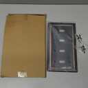 Metal Wall Plate for Electrical Outlets, Decorative Aged Bronze Switch Plates Outlet Cover, Light Switch Cover Plate, 4-Gang Wall Plates (Quad Toggle, 1 Pack)