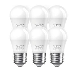 25 Watt Light Bulbs Equivalent, A15 E26 3W LED Bulb Soft White 2700K Low Watt Light Bulbs for Home Bedroom, Table Lamp Bulb (6 Pack)