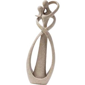 Greabuy Intimate Kiss Lover Sculpture Artistic Resins Figure for Home Decors for Couples and Enhancing Romantics