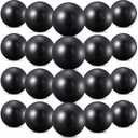 Sotiff 20 Pcs 9 Inch Pilates Ball Bulk Exercise Pilates Ball Mini Yoga Balls Therapy Core for Stability Barre Training Stretching Physical Posture Training Gym Workout with Inflation Tube(Black)