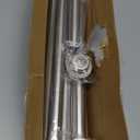 2 Step Stair Railing, Handrail for Indoor Outdoor Steps, 1.65" OD Round DIY 304 Stainless Steel Transitional Porch Deck Hand Rail with Installation Kit for Seniors, Silver, 26 x 36 in