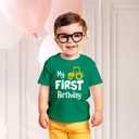 First Birthday Outfit boy 1st Birthday boy Gifts one Year Old Shirt Baby Boys (Green)