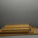 Smiry Over The Toilet Storage Cabinet, 3-Tier Bamboo Bathroom Organizers with Adjustable Shelf & 4 Hooks, Space Saving Shelf Rack for Bathrooms, Laundry Room, Balcony, Natural