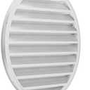22"W x 22"H x 1 4/5"P Round Gable Vent Aluminum Alloy with Screen - Hon&Guan Gable Vent Ideal for Attics Sheds, Elevating Ventilation in Clean Spaces