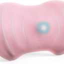 Lumbar Support Pillow, Ergonomic Back Cushion for Office Chair with Adjustable Straps & Detachable Breathable Cover,Memory Foam Car Lumbar Pillow, Back Support Pillow for Car, Office,Bed Rest(Pink)