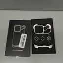 Frameless Series Designed for iPhone 17 Pro Max Case,Minimalist Protective Shock Absorption Aerospace Grade Aluminum Shells & Elastomer Inlays Easy Fit,Shockproof Bumper Cover,Silver