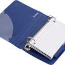 Oxford Index Card Binder with Dividers, 3" x 5", Color Will Vary, 50 Cards,1 Binder (73570),Assorted (Blue, Green, Red)