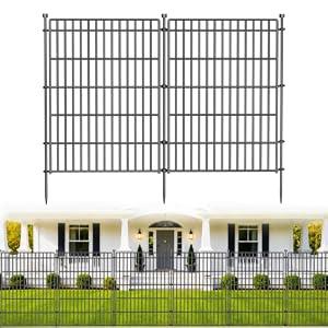 No Dig Garden Fence, Dog Fencing Outdoor for Yard, 10 Panels