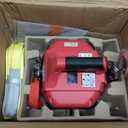 Portable Drill Winch of 1500 LB, Red Handheld Drill Winch with 40 Foot Synthetic Rope, Rotate The Hook 360 Degrees, for Lifting & DraggingDown Strap with D Rings