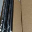 Zeerobee Curtain Rods for Windows 66 to 120, 1 Inch Adjustable Heavy Duty Black Curtain Rod, Outdoor Indoor Room Divider Modern Drapery Pole, 66-120"
